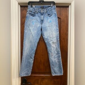 Polo Ralph Lauren Women’s Avery Boyfriend Splatter Jeans in Sz 26 L28”